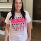 Envy Stylz Boutique Women - Apparel - Shirts - T-Shirts Checked Pink Howdy Graphic Tee