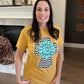 Envy Stylz Boutique Women - Apparel - Shirts - T-Shirts Chevron Turquoise Cross Graphic Tee