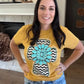 Envy Stylz Boutique Women - Apparel - Shirts - T-Shirts Chevron Turquoise Cross Graphic Tee