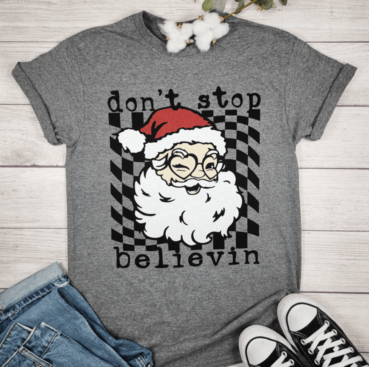 Envy Stylz Boutique Women - Apparel - Shirts - T-Shirts DON'T STOP BELIEVIN Graphic T-shirt