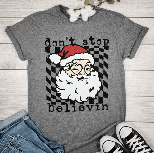 Envy Stylz Boutique Women - Apparel - Shirts - T-Shirts DON'T STOP BELIEVIN Graphic T-shirt