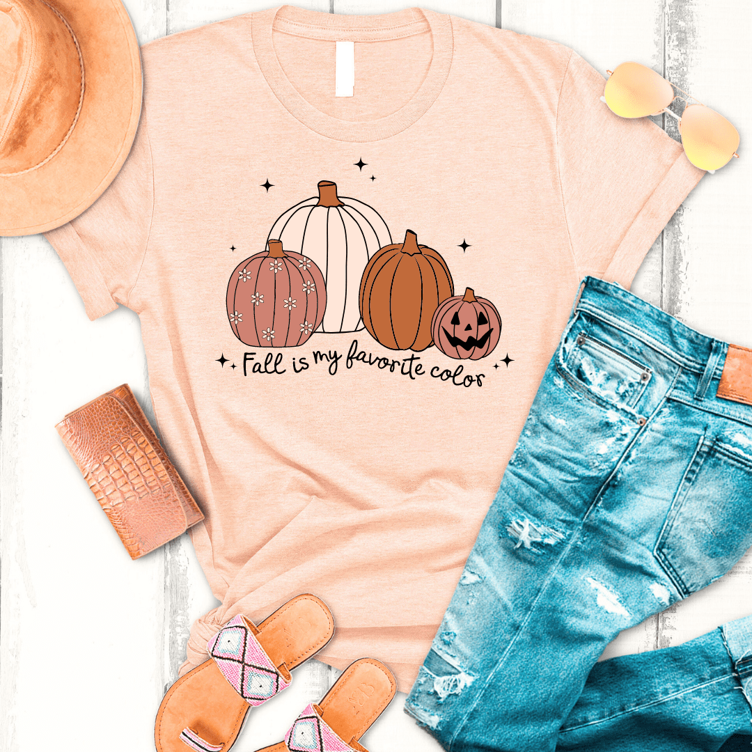 Envy Stylz Boutique Women - Apparel - Shirts - T-Shirts Fall Is My Favorite Color Pumpkins Soft Graphic Tee