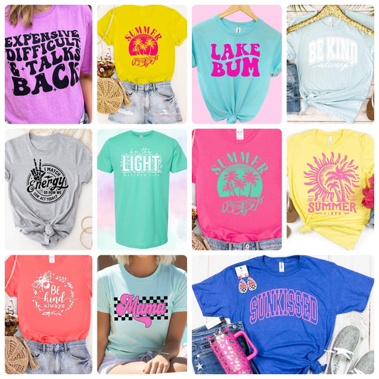 Envy Stylz Boutique Women - Apparel - Shirts - T-Shirts Grab Bag Two Soft T-shirts - Choose Your Theme