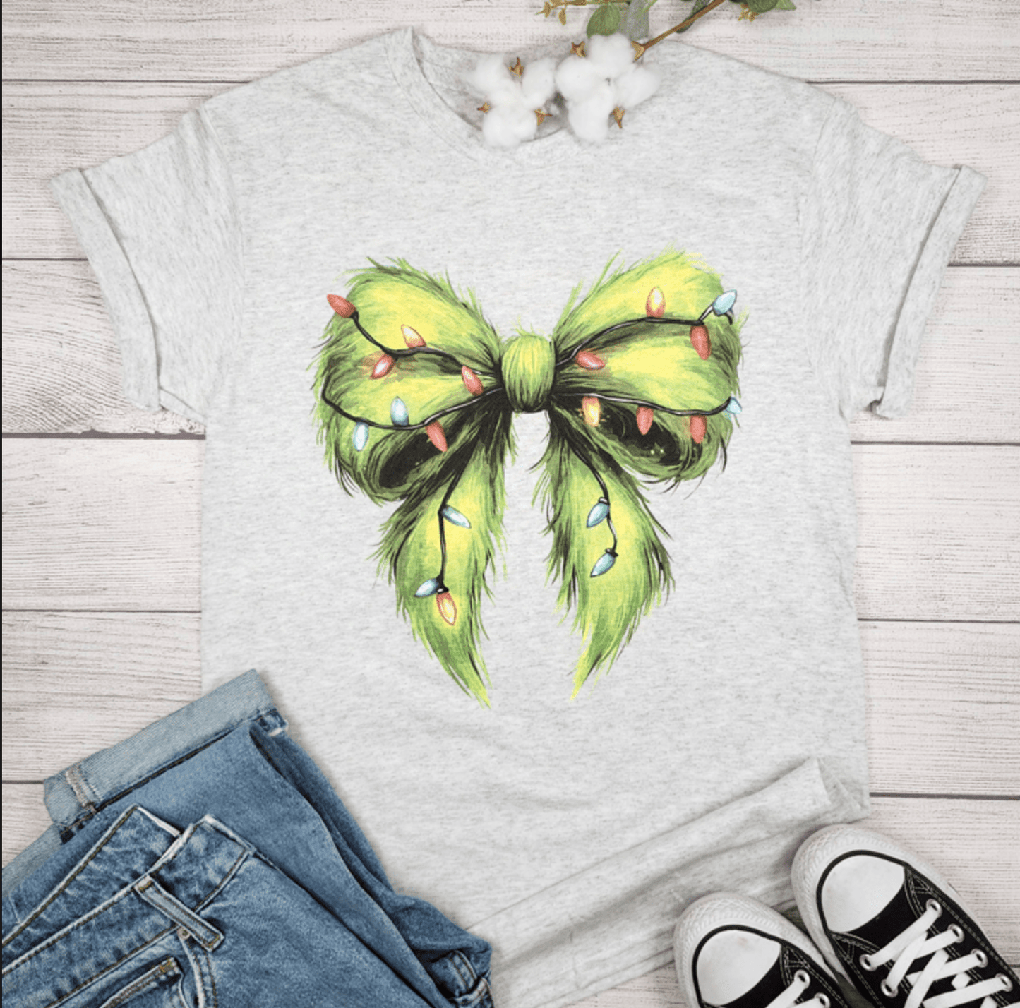 Envy Stylz Boutique Women - Apparel - Shirts - T-Shirts GREEN COQUETTE BOW Graphic Tee