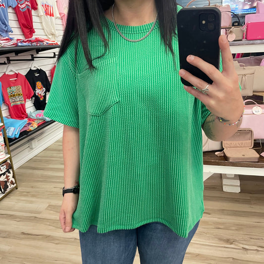 Envy Stylz Boutique Women - Apparel - Shirts - T-Shirts Green Gala Top