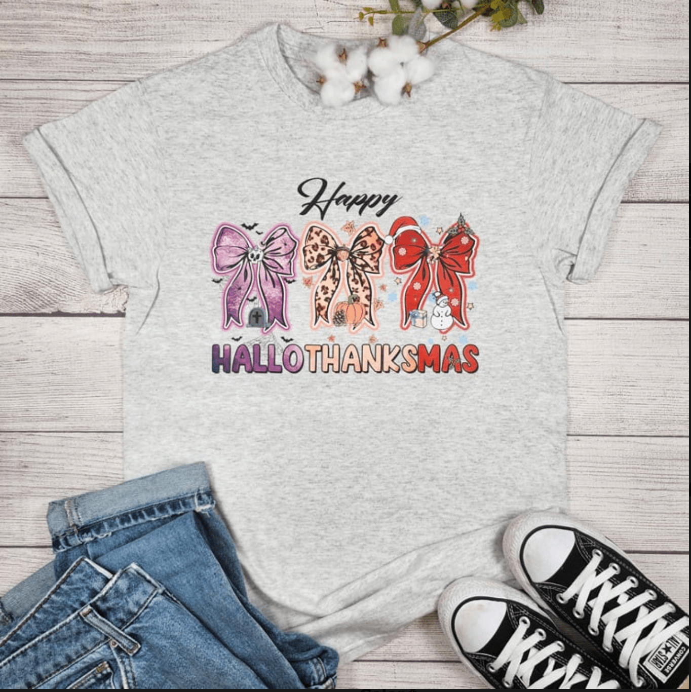 Envy Stylz Boutique Women - Apparel - Shirts - T-Shirts Happy Hallothanksmas Graphic Tee