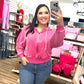 Envy Stylz Boutique Women - Apparel - Shirts - T-Shirts Hot Pink Cropped Zip Hoodie