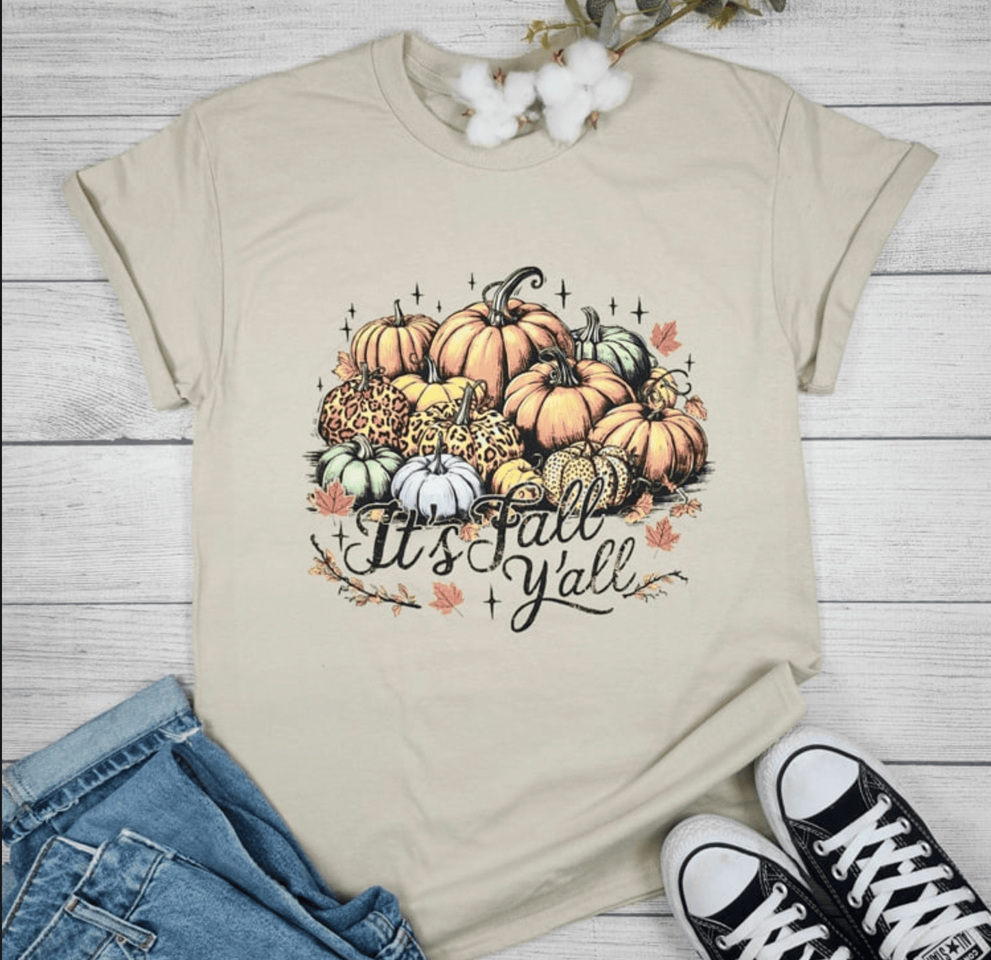 Envy Stylz Boutique Women - Apparel - Shirts - T-Shirts It's Fall Yall Pumpkins Graphic Tee