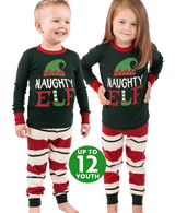 Envy Stylz Boutique Women - Apparel - Shirts - T-Shirts Naughty Elf-2T Lazy One Kid Pajamas