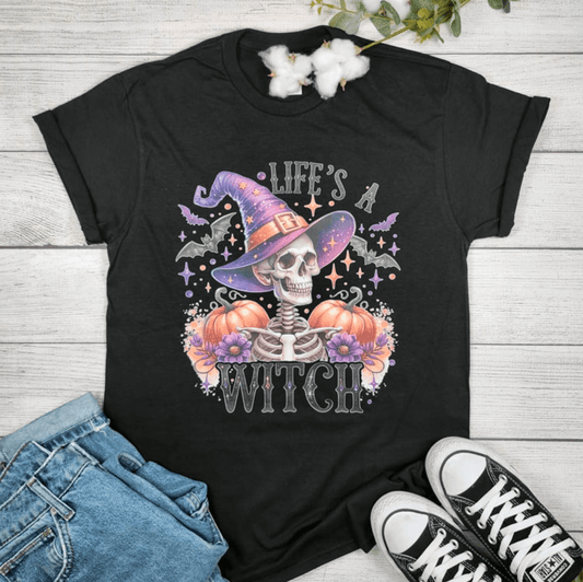 Envy Stylz Boutique Women - Apparel - Shirts - T-Shirts Life's A Witch Halloween Graphic T-shirt