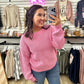 Envy Stylz Boutique Women - Apparel - Shirts - T-Shirts Pink Rhinestone Sweater