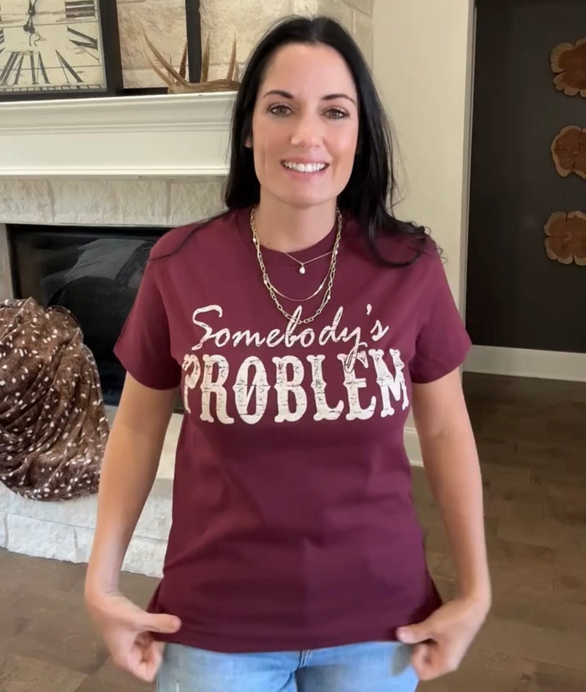 Envy Stylz Boutique Women - Apparel - Shirts - T-Shirts Somebody's Problem Graphic Tee