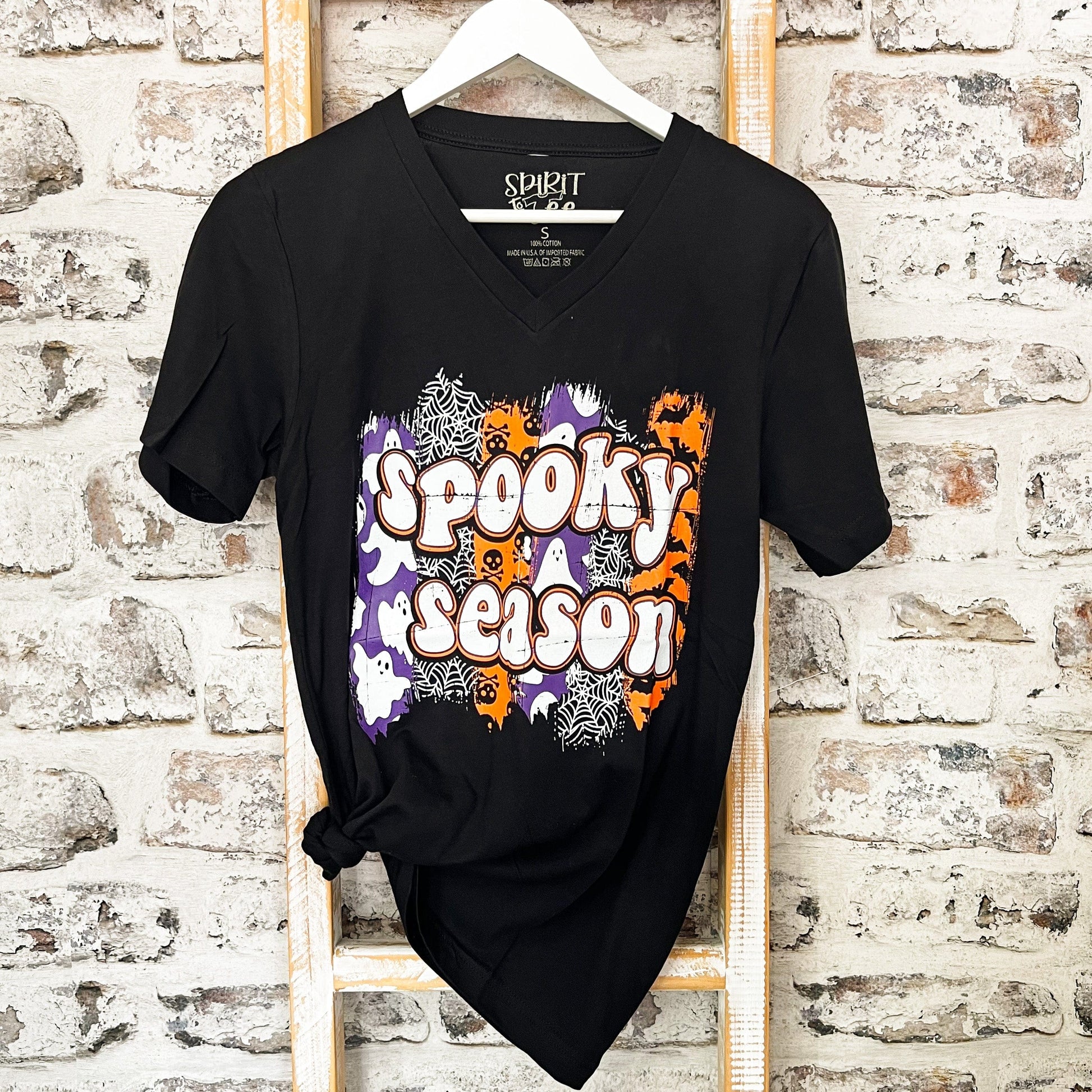 Envy Stylz Boutique Women - Apparel - Shirts - T-Shirts Spooky Season V-Neck Soft Graphic Tee