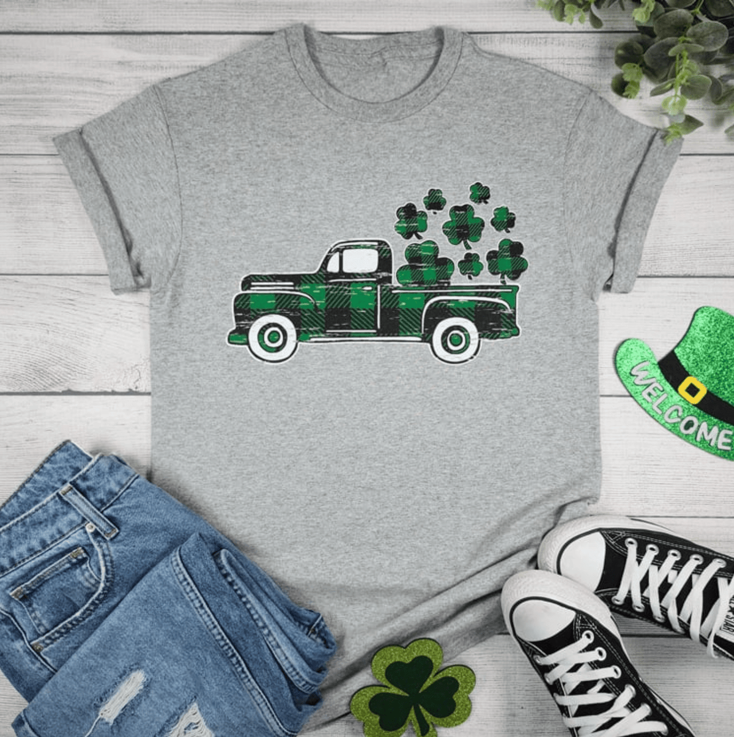 Envy Stylz Boutique Women - Apparel - Shirts - T-Shirts St. Patricks Day Truck Graphic Tee