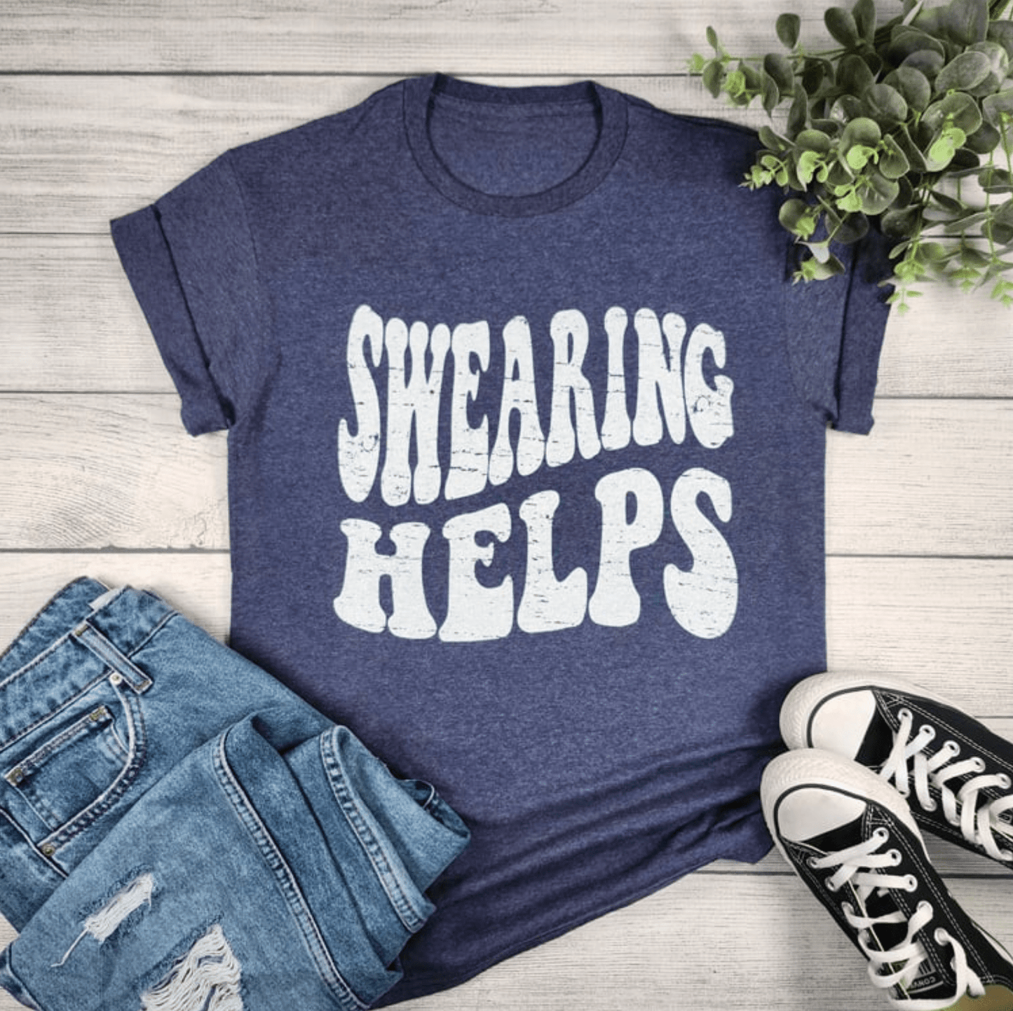 Envy Stylz Boutique Women - Apparel - Shirts - T-Shirts Swearing Helps Graphic Tee