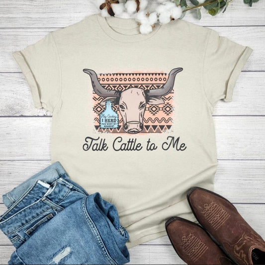 Envy Stylz Boutique Women - Apparel - Shirts - T-Shirts Talk Cattle To Me Graphic Tee