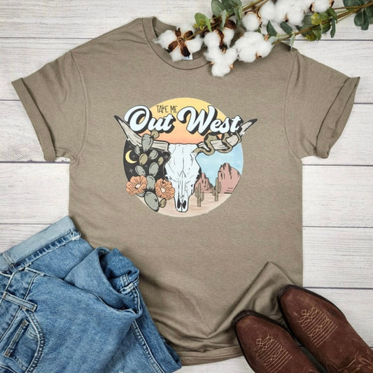 Envy Stylz Boutique Women - Apparel - Shirts - T-Shirts Way Out West Graphic Tee