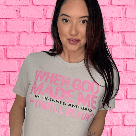 Envy Stylz Boutique Women - Apparel - Shirts - T-Shirts When God Made Me Graphic Tee