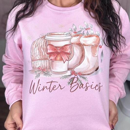Envy Stylz Boutique Women - Apparel - Shirts - T-Shirts Winter Basics Graphic Crewneck
