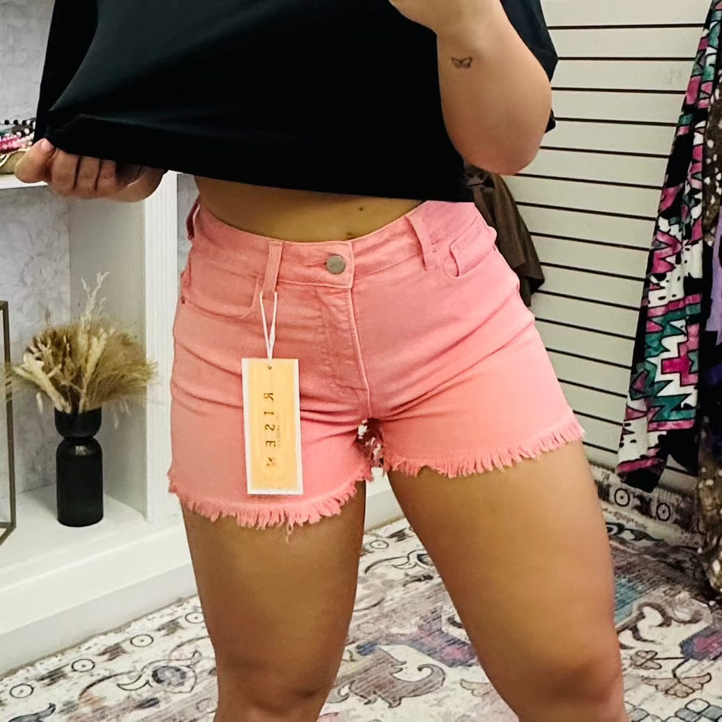 Envy Stylz Boutique Women - Apparel - Shorts Light Coral High Rise Shorts