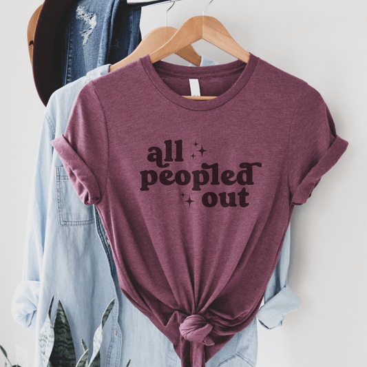 Envy Stylz Wholesale Women - Apparel - Shirts - T-Shirts All Peopled Out Graphic Tee