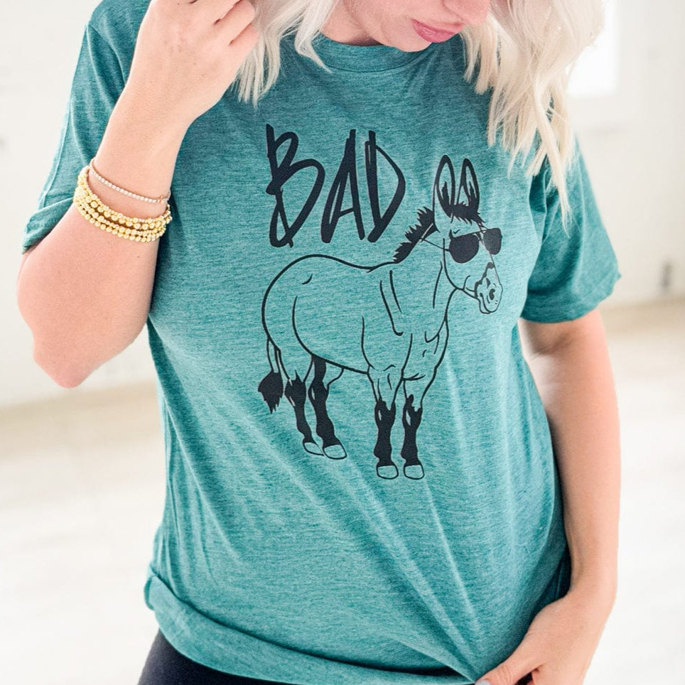 Envy Stylz Wholesale Women - Apparel - Shirts - T-Shirts Bad Donkey Graphic Tee