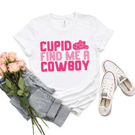 Envy Stylz Wholesale Women - Apparel - Shirts - T-Shirts Cupid Find Me A Cowboy Graphic Tee