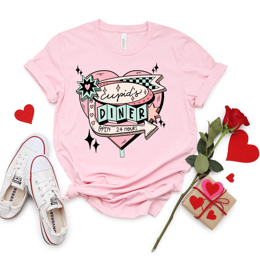 Envy Stylz Wholesale Women - Apparel - Shirts - T-Shirts Cupid's Diner Graphic Tee