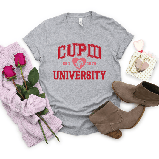 Envy Stylz Wholesale Women - Apparel - Shirts - T-Shirts Cupid University Graphic Tee