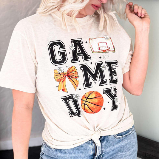 Envy Stylz Wholesale Women - Apparel - Shirts - T-Shirts Game Day Basketball Graphic Tee