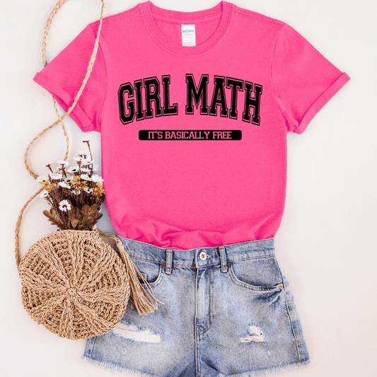 Envy Stylz Wholesale Women - Apparel - Shirts - T-Shirts Girl Math Graphic Tee