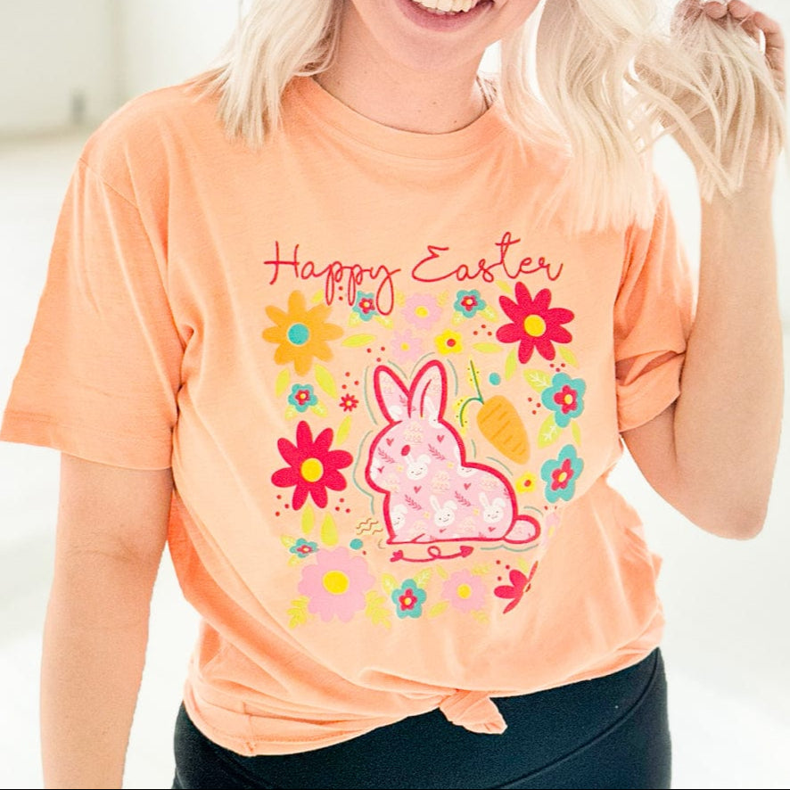 Envy Stylz Wholesale Women - Apparel - Shirts - T-Shirts Happy Easter Bunny Graphic Tee