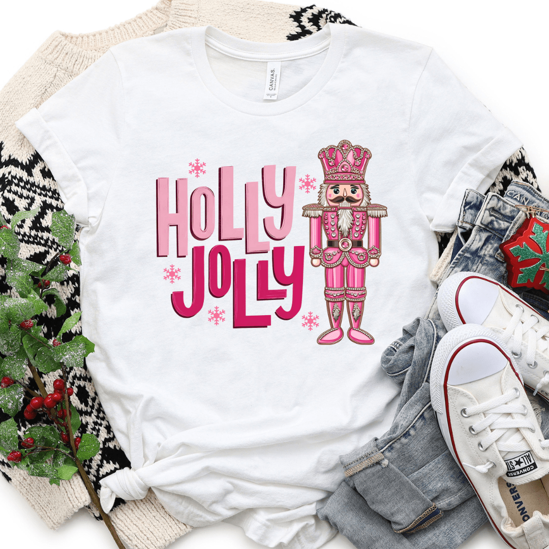 Envy Stylz Wholesale Women - Apparel - Shirts - T-Shirts Holly Jolly Nutcracker Graphic Tee