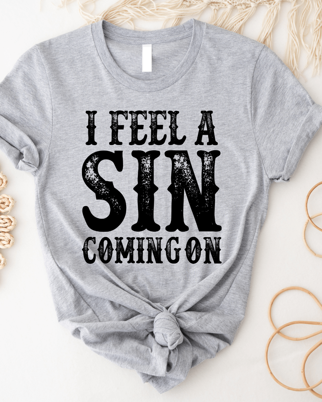 Envy Stylz Wholesale Women - Apparel - Shirts - T-Shirts I Feel A Sin Coming On Graphic Tee