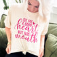 Envy Stylz Wholesale Women - Apparel - Shirts - T-Shirts I've Got a Good Heart But This Mouth Graphic Tee