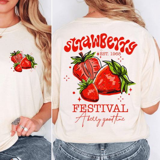 Envy Stylz Wholesale Women - Apparel - Shirts - T-Shirts Strawberry Festival Graphic Tee