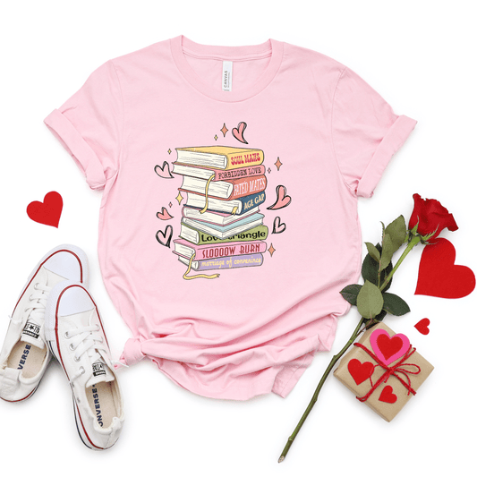 Envy Stylz Wholesale Women - Apparel - Shirts - T-Shirts Valentine Books Graphic Tee