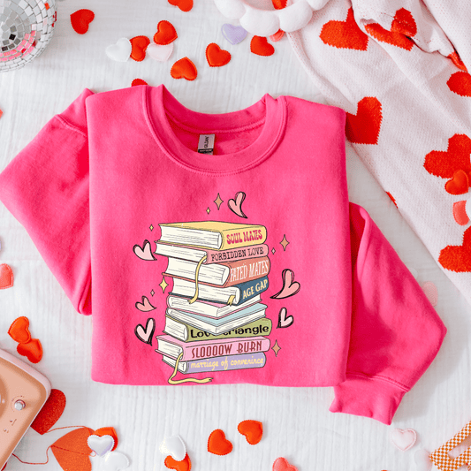 Envy Stylz Wholesale Women - Apparel - Shirts - T-Shirts Valentine Books Sweatshirt