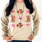 Envy Stylz Wholesale Women - Apparel - Shirts - T-Shirts Western Bows and Hearts Sweatshirt