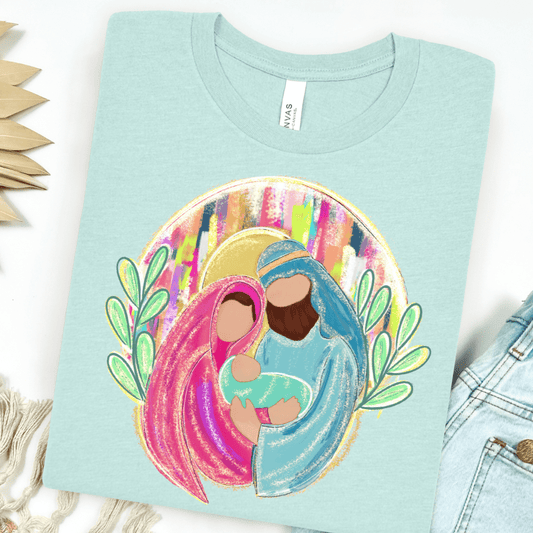 FestiviTees Women - Apparel - Shirts - T-Shirts Baby Jesus Family Graphic Tee