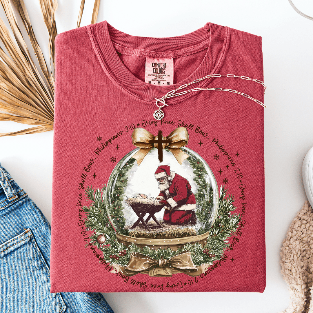 FestiviTees Women - Apparel - Shirts - T-Shirts Baby Jesus & Santa Graphic Tee