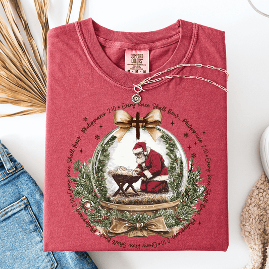 FestiviTees Women - Apparel - Shirts - T-Shirts Baby Jesus & Santa Graphic Tee