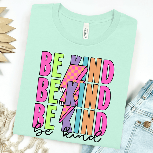 FestiviTees Women - Apparel - Shirts - T-Shirts Be Kind Bolt Graphic Tee