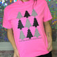 FestiviTees Women - Apparel - Shirts - T-Shirts Black And Checkered Trees Graphic Tee