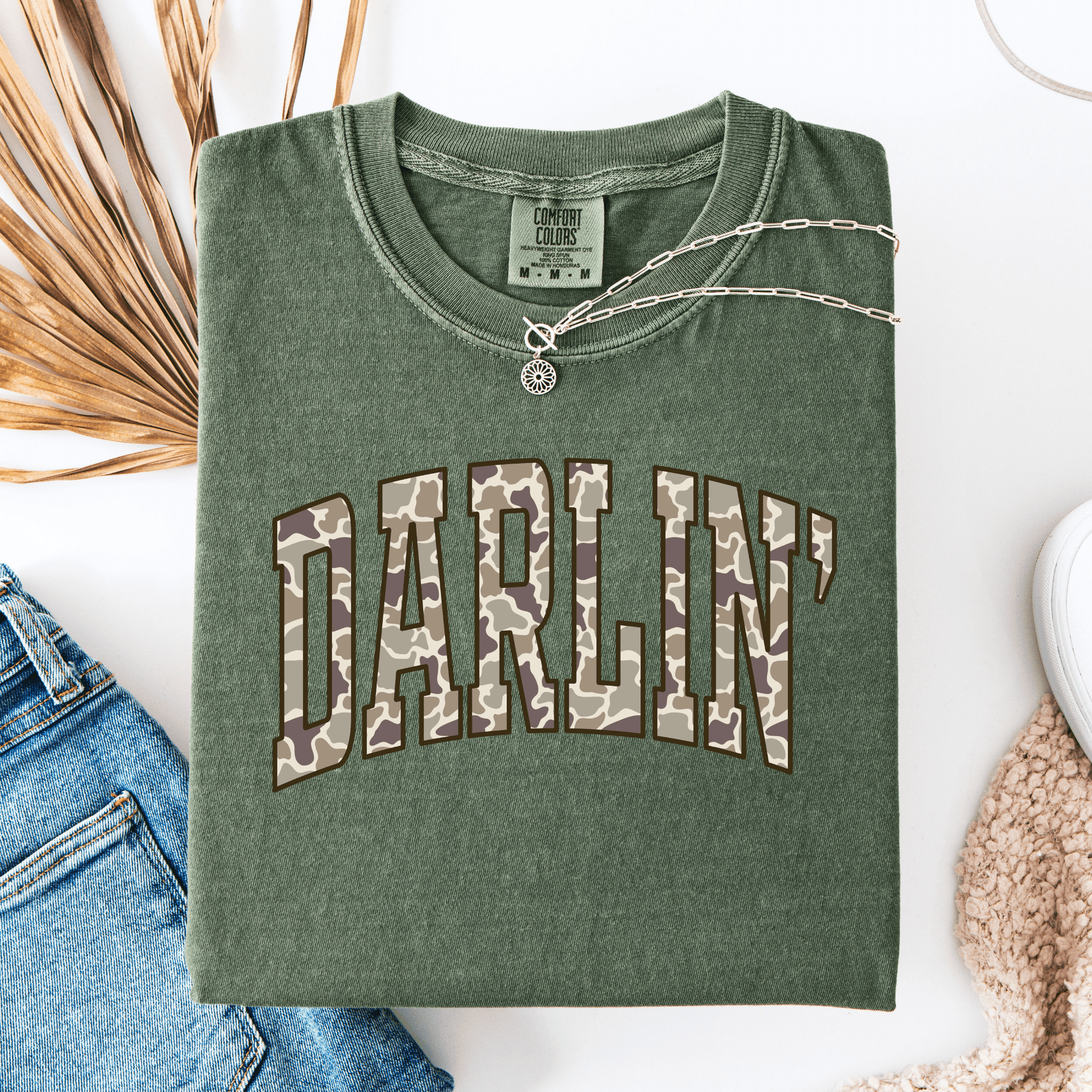 FestiviTees Women - Apparel - Shirts - T-Shirts Camo Darlin Graphic Tee