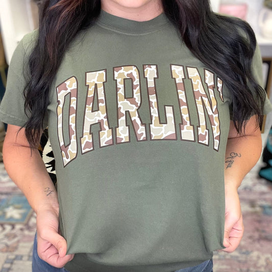 FestiviTees Women - Apparel - Shirts - T-Shirts Camo Darlin Graphic Tee