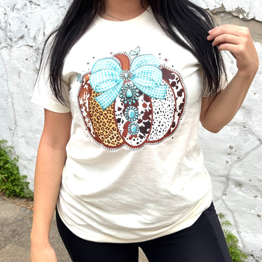 FestiviTees Women - Apparel - Shirts - T-Shirts Concho Pumpkin Graphic Tee
