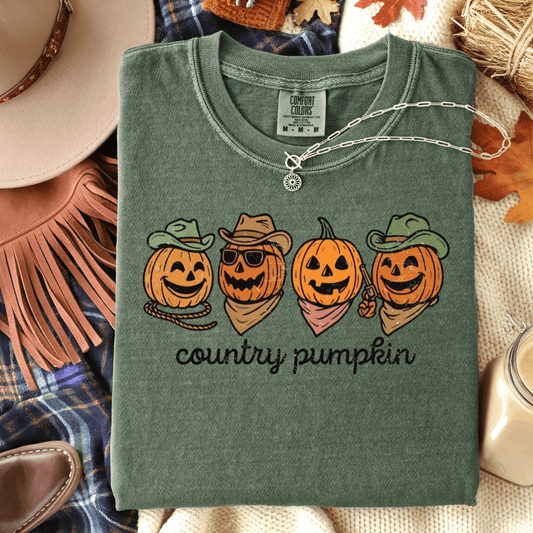 FestiviTees Women - Apparel - Shirts - T-Shirts Country Pumpkin Graphic Tee