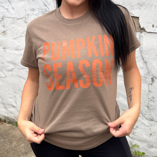 FestiviTees Women - Apparel - Shirts - T-Shirts Distressed Pumpkin Season Graphic Tee
