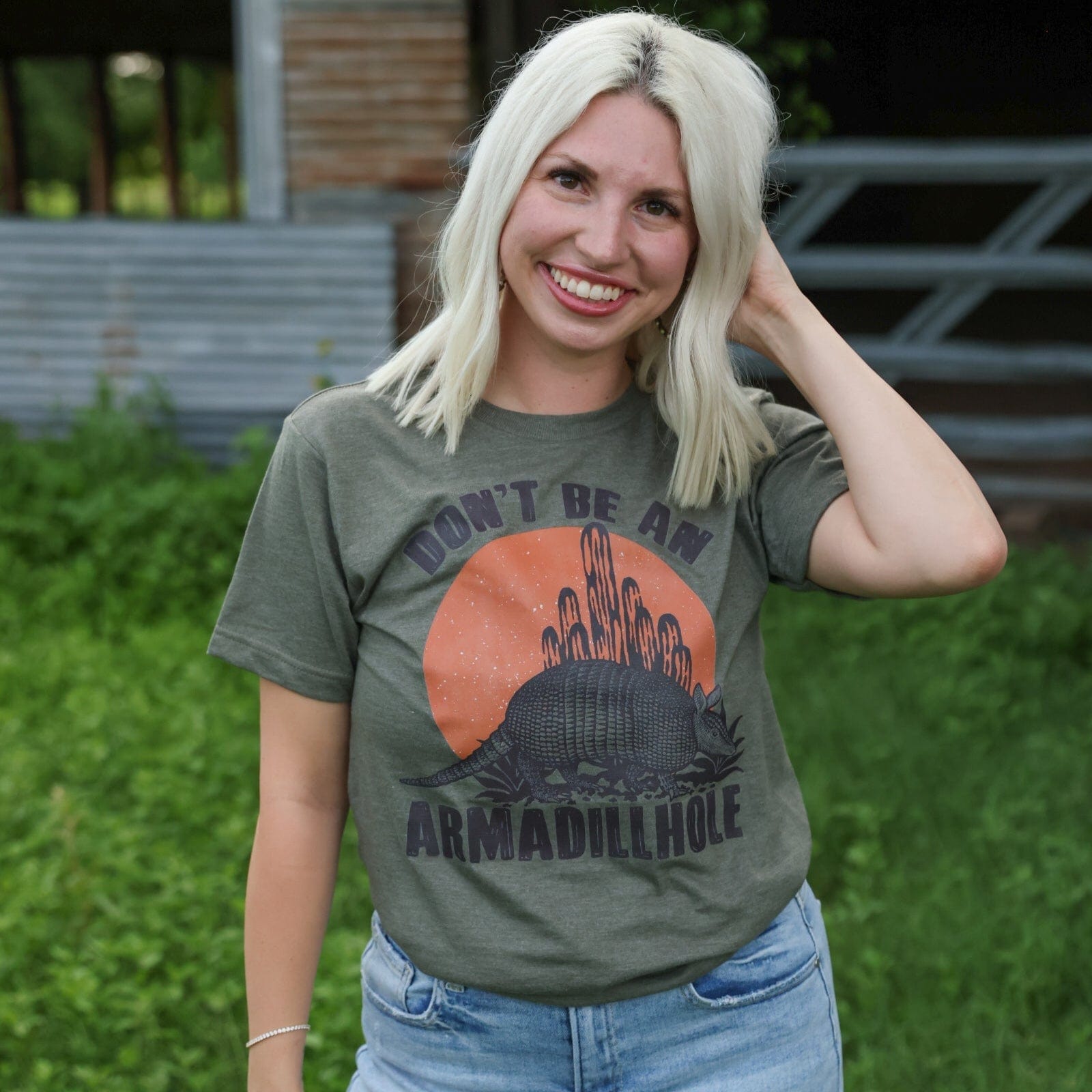 FestiviTees Women - Apparel - Shirts - T-Shirts Don't Be An Armadillhole Graphic Tee